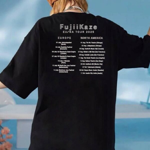 Fujii Kaze Europe And North America Tour 2025 T-shirt - Ricardo