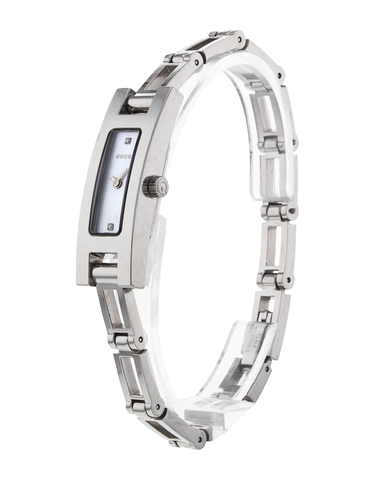 Gucci 3900L - Mother of Pearl White - Diamond Dial