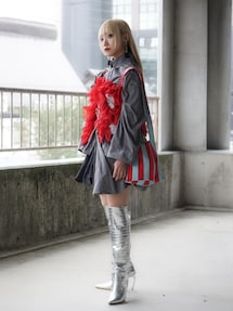 AMPHI（アンフィ）の「「HOUGA×AMPHI」 ラッフルドトップス