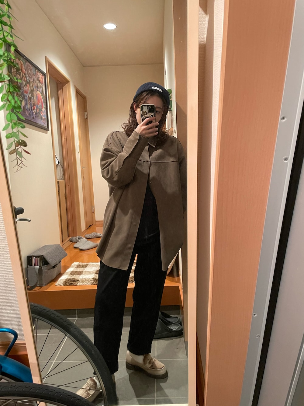 ENOF（イナフ）の「ユニセックス オーバーサイズスウェードシャツ