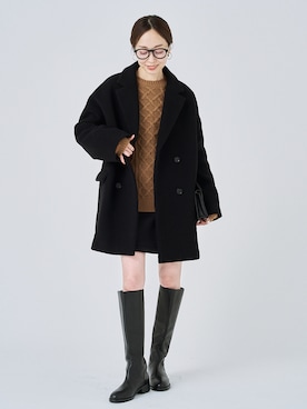 MTRオーバーPコートを使った人気ファッションコーディネート - WEAR