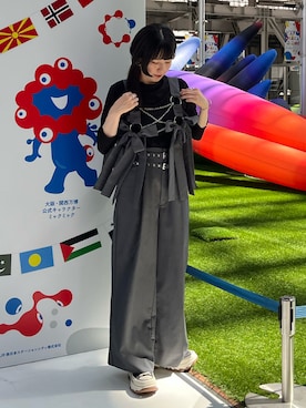 Ribbon noir 2way プリーツメロウハーネスを使った人気ファッション