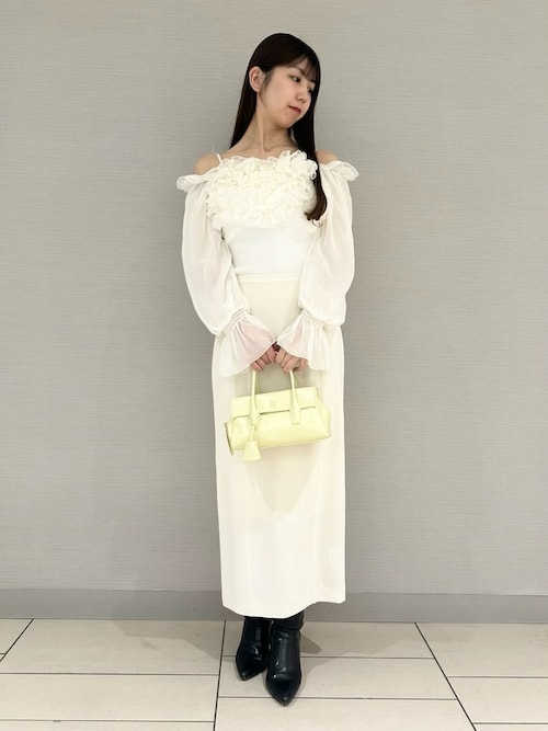 デザインシアーフリルニットプルオーバー（ニット/セーター）｜SNIDEL