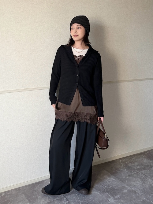 ケミカルレースサテンキャミソール（キャミソール）｜Trish