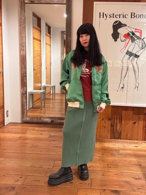 DRAGON LADY TOUR刺繍 スカジャン（ブルゾン）｜HYSTERIC GLAMOUR