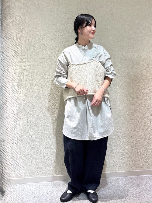 アルパカウールブークレニットキャミソール（ニット/セーター）｜か