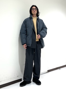 new basic NYLON STAND DOWN JACKETを使った人気ファッション