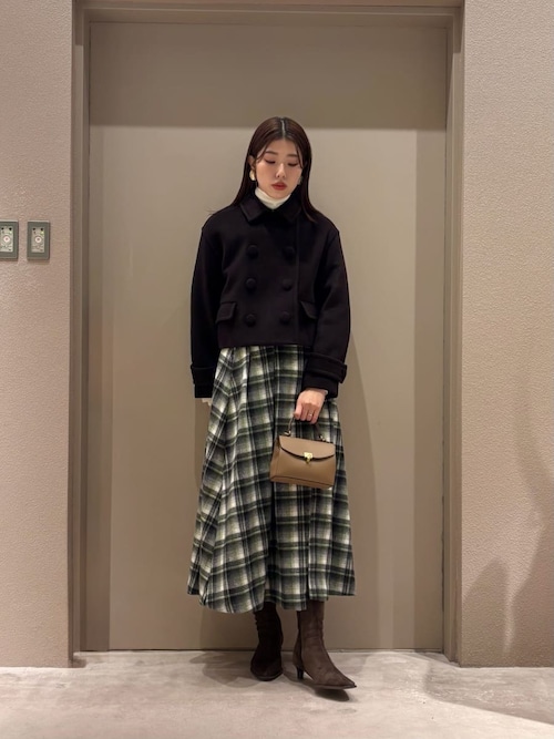 セール】ウールカシミヤショート丈ピーコート（ピーコート）｜Mila