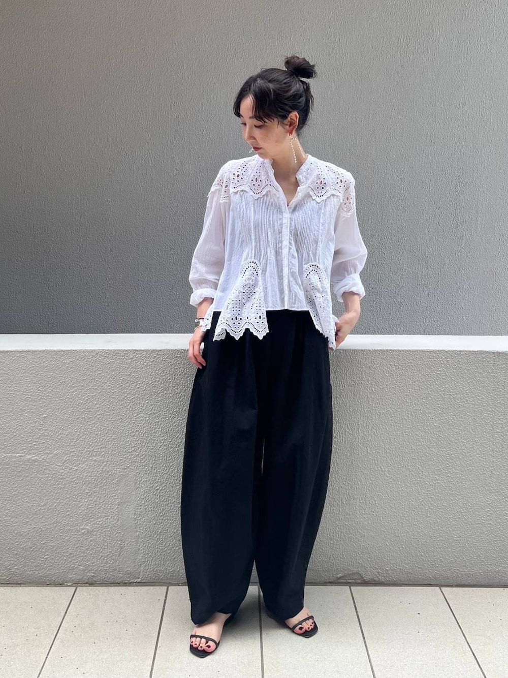 Curensology(カレンソロジー)/コットンカットワークブラウスを使った