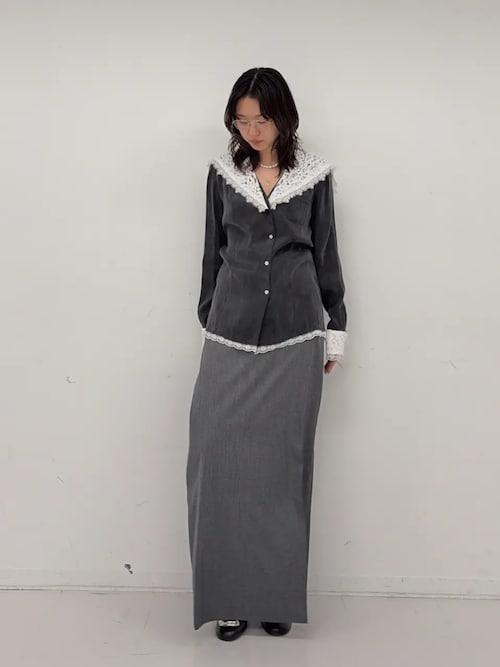 2026Spring Pre-Order】レースカラーシャツ / Lace Collar Shirt