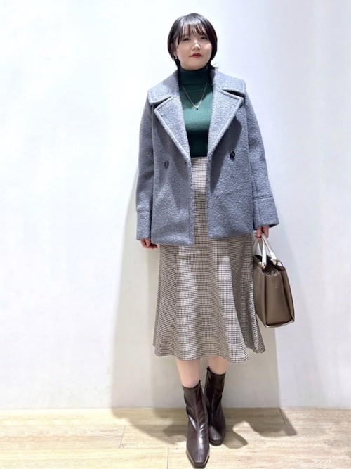 セール】ブークレミドルコート【洗える】（ピーコート）｜index