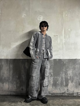 DIESELのアイテムを使った「ドライバーズニット」の人気ファッション