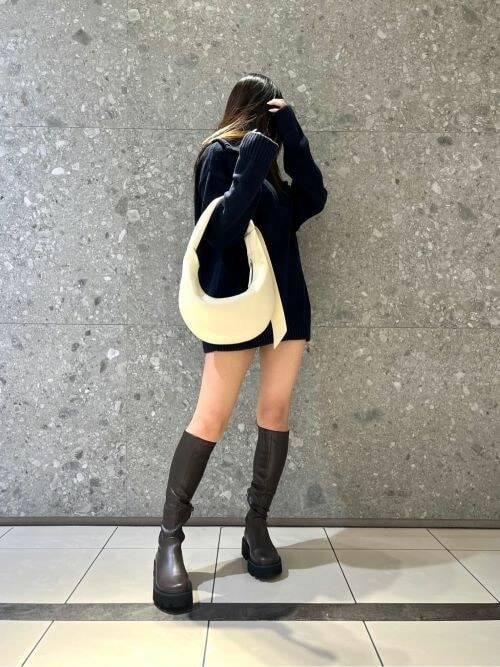 Imogen イモージェン チャンキープラットフォームロングブーツ（ブーツ