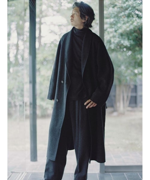 LIDNM（リドム）の「SHAWL COLLAR REVER COAT（その他アウター）」 - WEAR