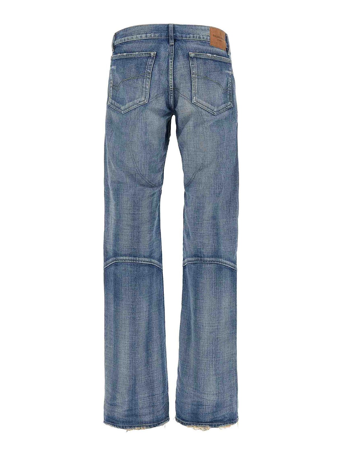 Balenciaga Relief Stitching Jeans - Blue - Men|833433TSW694200