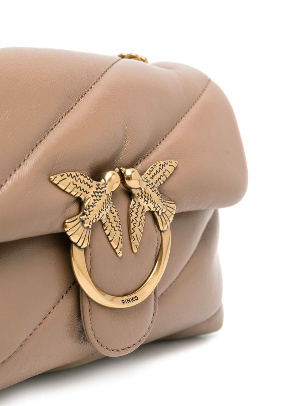 Pinko Pinko Mini Love Puff Crossbody Bag in Brown|100039A0F2FD01Q