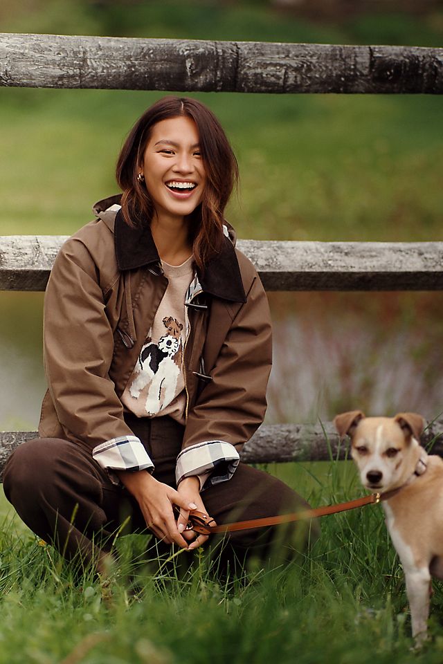 Barbour Myra Waxed Cotton Duffle Coat | Anthropologie