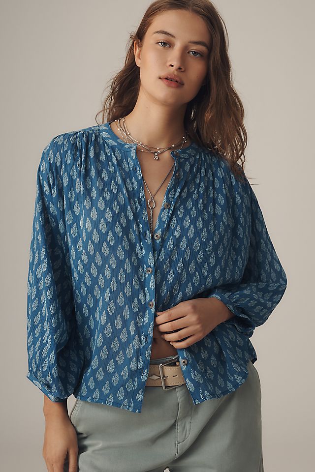 The Sidney Batwing Blouse by Pilcro: Shrunken Edition | Anthropologie