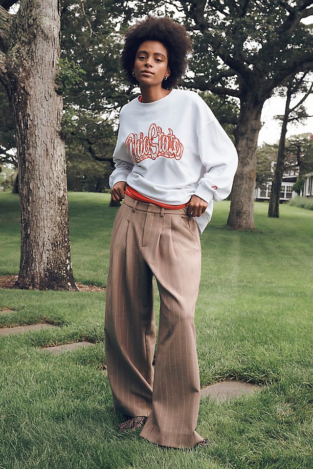 The Avery Pleated Wide-Leg Trousers by Maeve ​ | Anthropologie