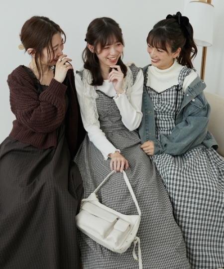 2wayリボンチェックワンピース/MAJESTIC LEGON(マジェスティックレゴン