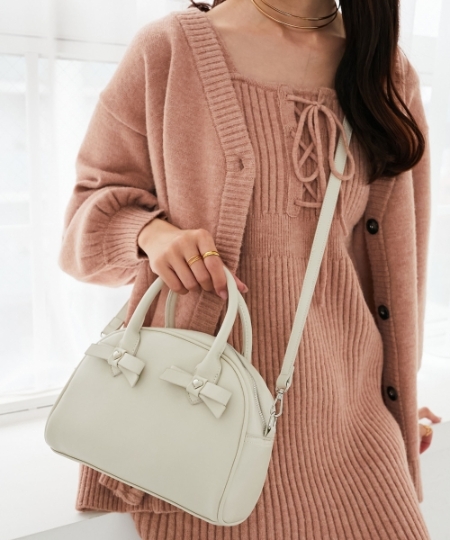 ハートリボンミニボストン/MAJESTIC LEGON(マジェスティックレゴン