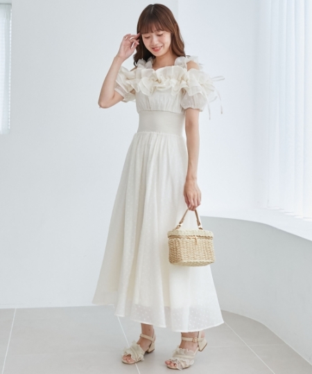 ミルフィーユフリルコルセットワンピ/MAJESTIC LEGON(マジェスティック