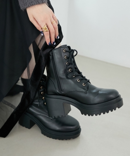 ☆レースアップショートブーツ/MAJESTIC LEGON(マジェスティックレゴン