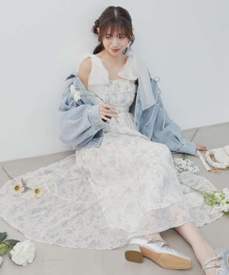 2wayショルダーリボンキャミワンピ/MAJESTIC LEGON(マジェスティック