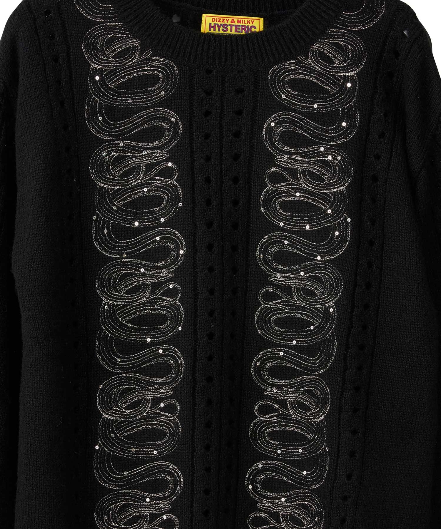 SNAKE LOOP刺繍 セーター|HYSTERIC GLAMOUR WOMEN | HYSTERIC GLAMOUR
