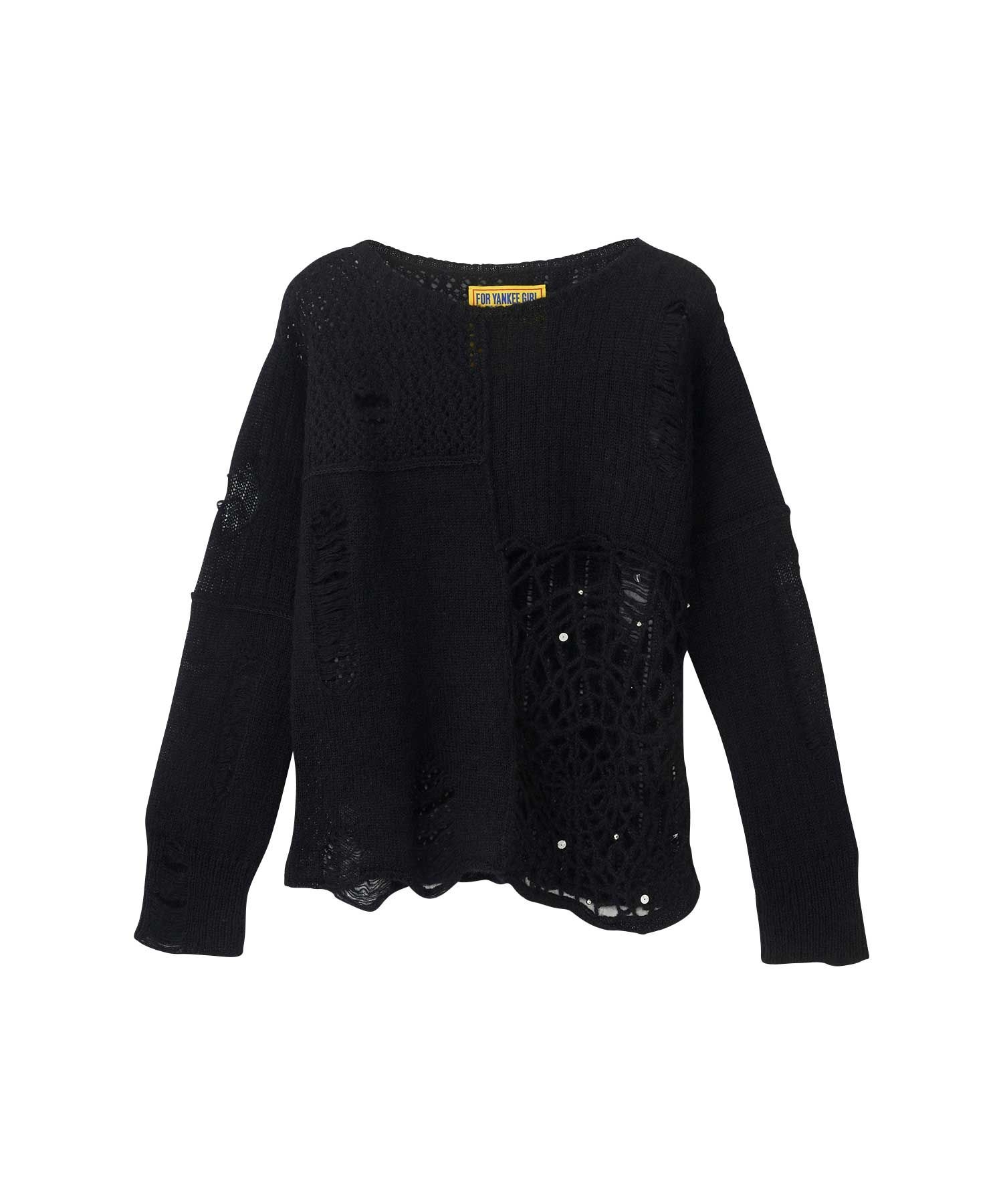 SPIDER WEB クラッシュセーター|HYSTERIC GLAMOUR WOMEN | HYSTERIC