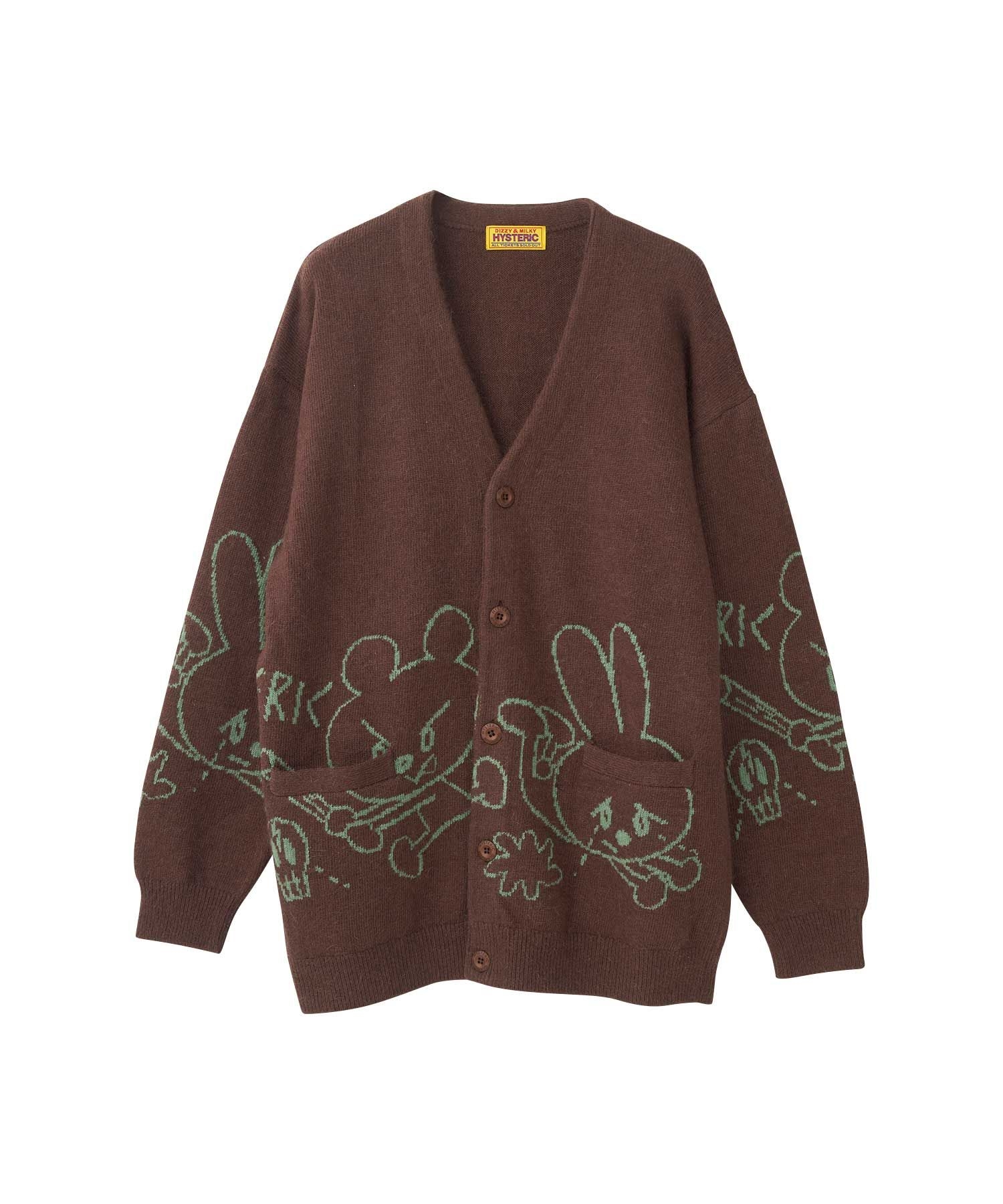 HYSTERIC GLAMOUR ニットカーディガン ヒスベア HYSTERIC GLAMOUR