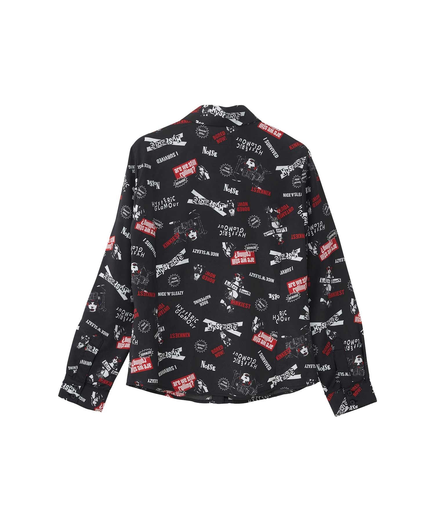 ROCK HAPPENING柄 コンパクトシャツ|HYSTERIC GLAMOUR WOMEN