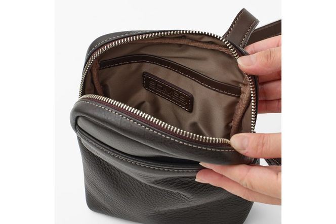 SOMES ショルダー ポーチ キャバレッティ （チョコブラウン） CI-03