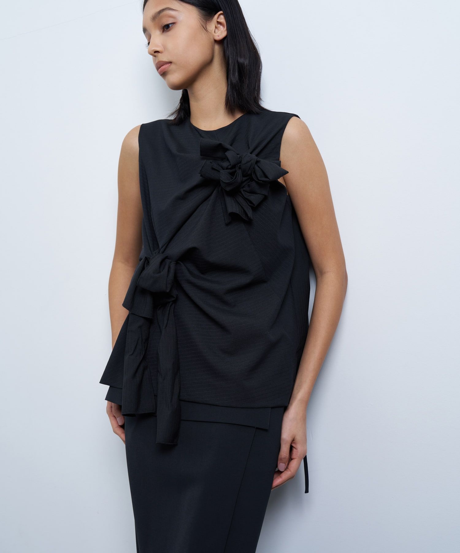 サマーウールノットリボンブラウス|LANVIN en Bleu | LANVIN en Bleu