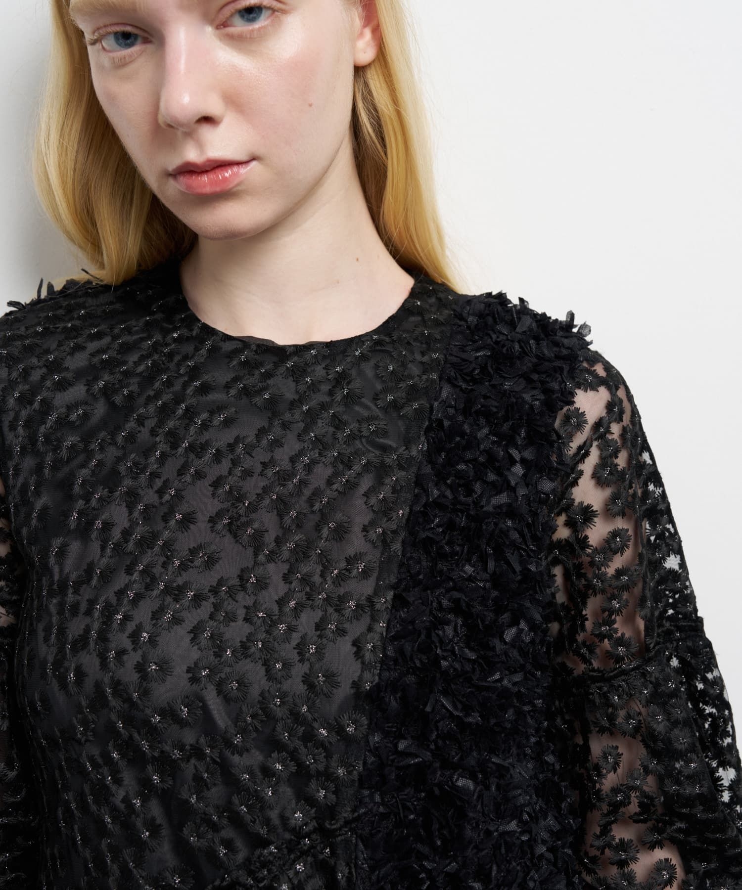 ミニフラワーレースワンピース|LANVIN en Bleu | LANVIN en Bleu