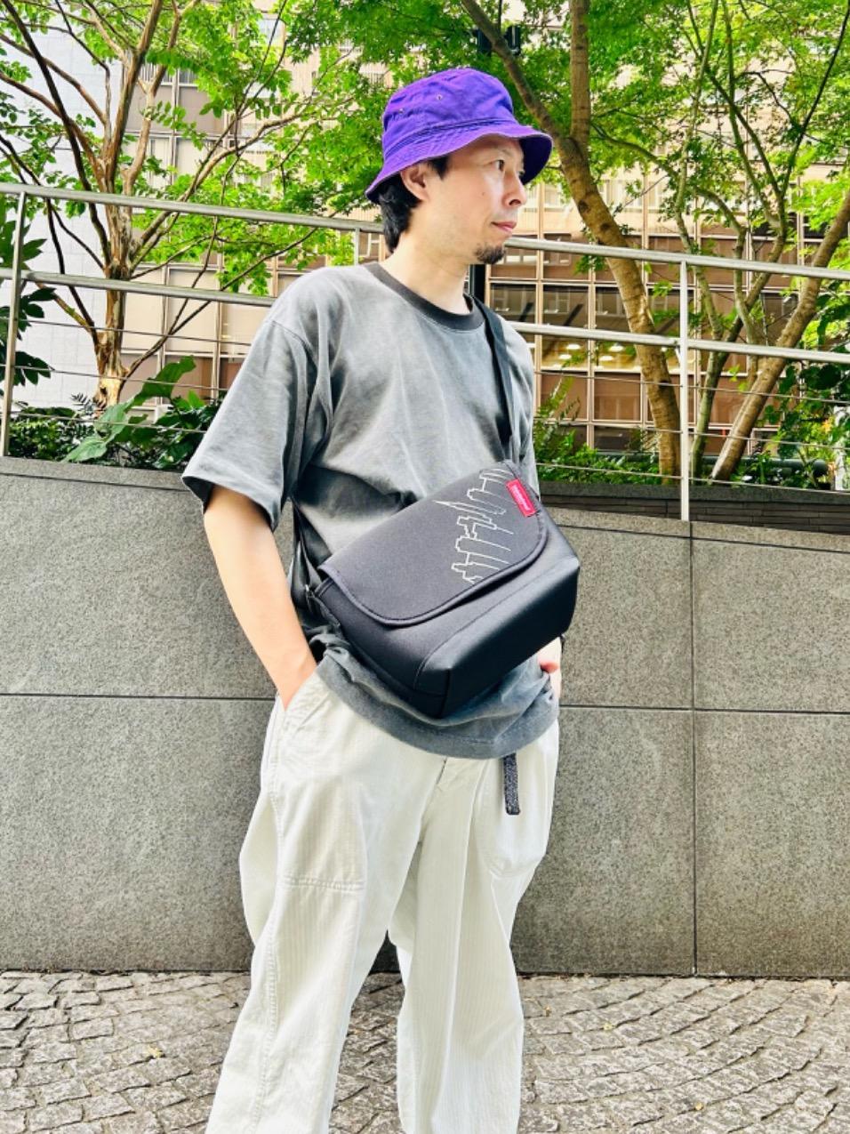 マグネット式の開閉メッセンジャーバッグ | ٩( ᐛ )و | Manhattan