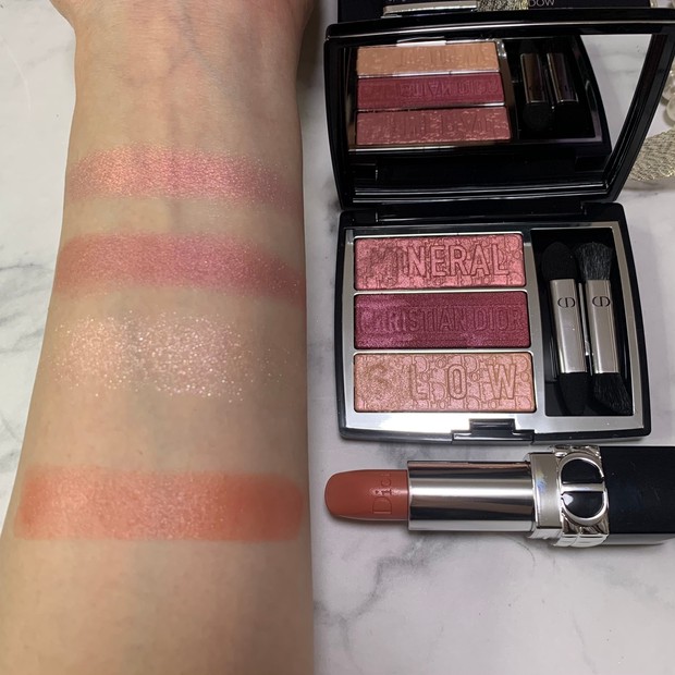 DIOR 春コスメ2022【トリオ ブリック パレット 833 ミネラルローズ