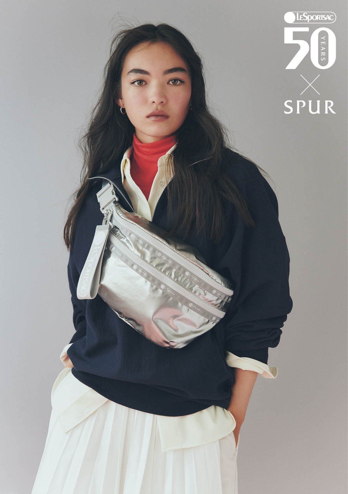 レスポートサック】とSPURのコラボレーション。モードな機能美ボディ