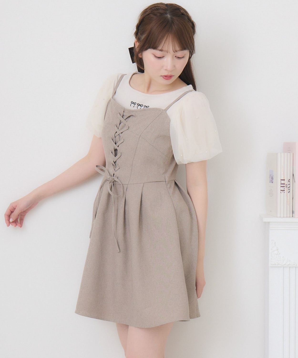 レースアップミニOP|ems excite | RETRO GIRL ONLINE STORE レトロ