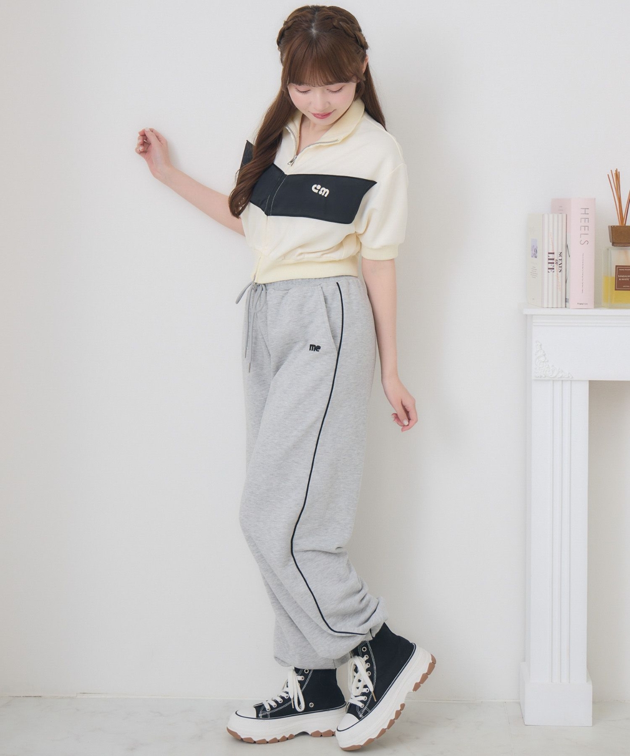 サイドラインスウェットPT|ems excite | RETRO GIRL ONLINE STORE