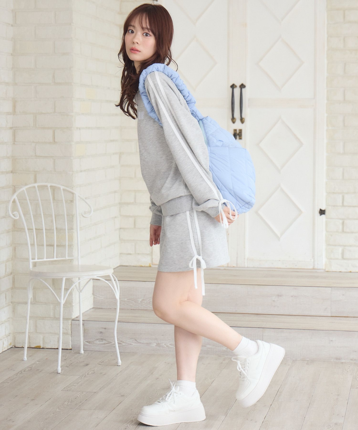 ラインリボンZIPトレーナー|ems excite | RETRO GIRL ONLINE STORE