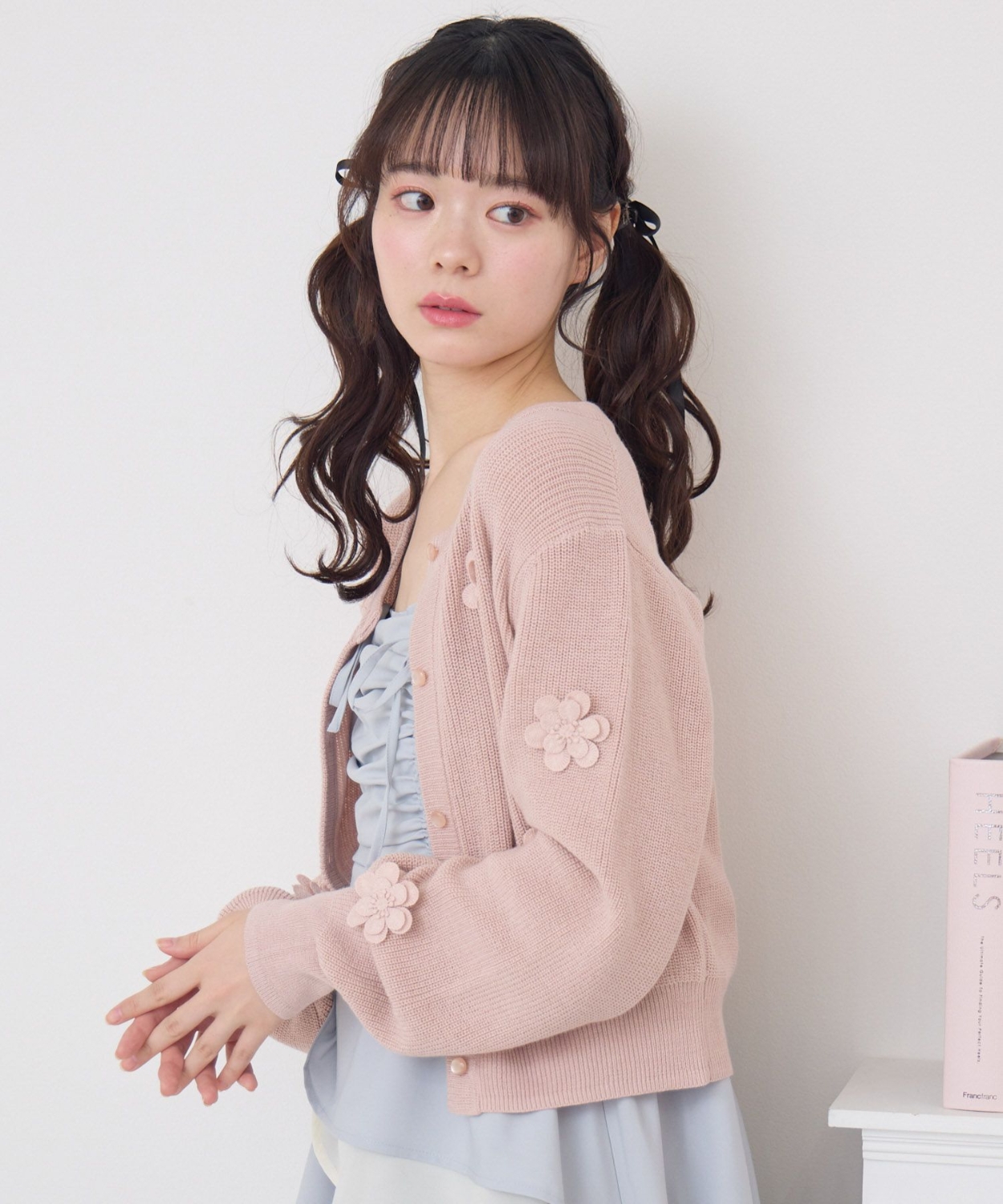 お花モチーフNTカーデ|ems excite | RETRO GIRL ONLINE STORE レトロ