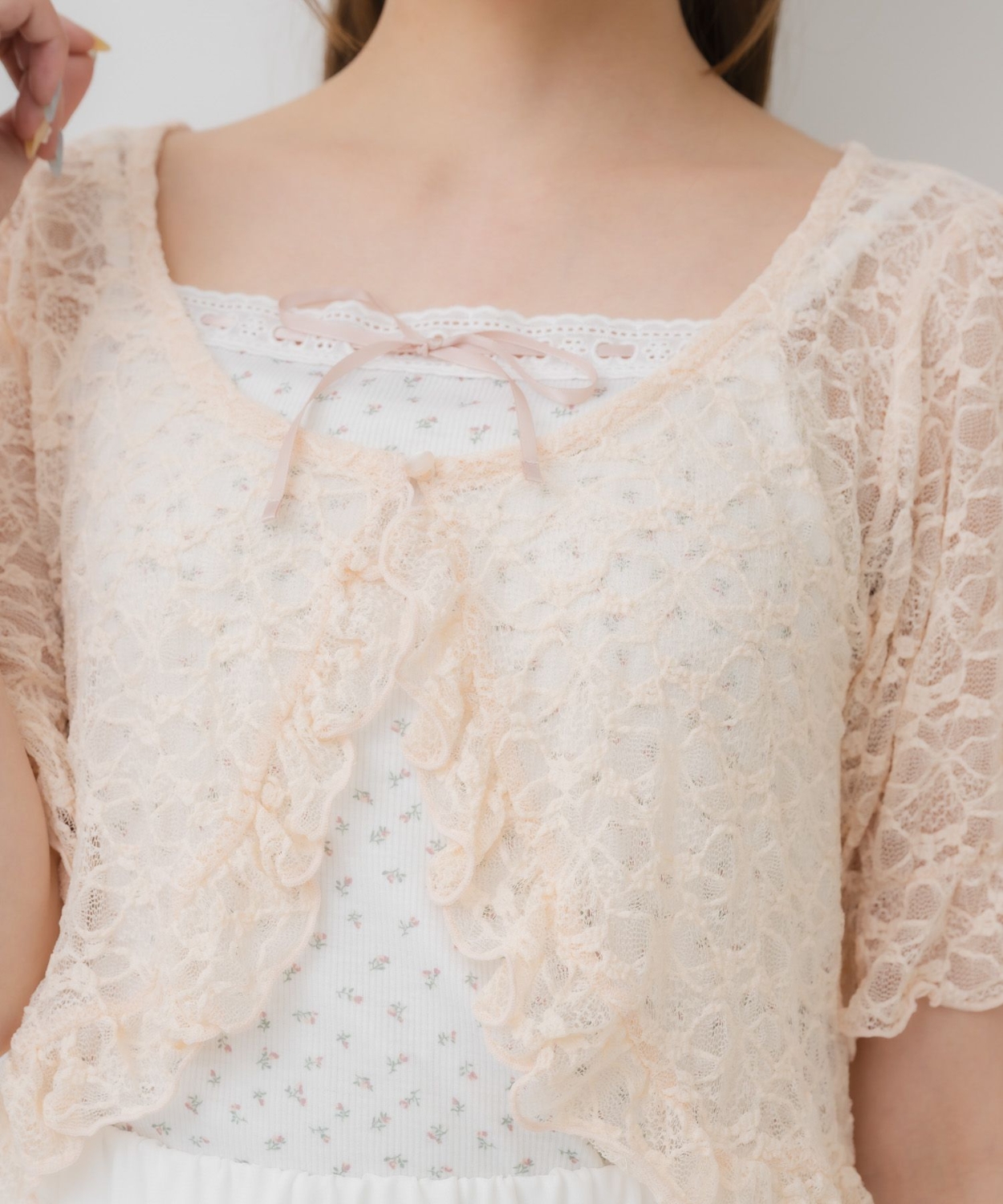 セットアイテム】レースボレロキャミSET|ems excite | RETRO GIRL