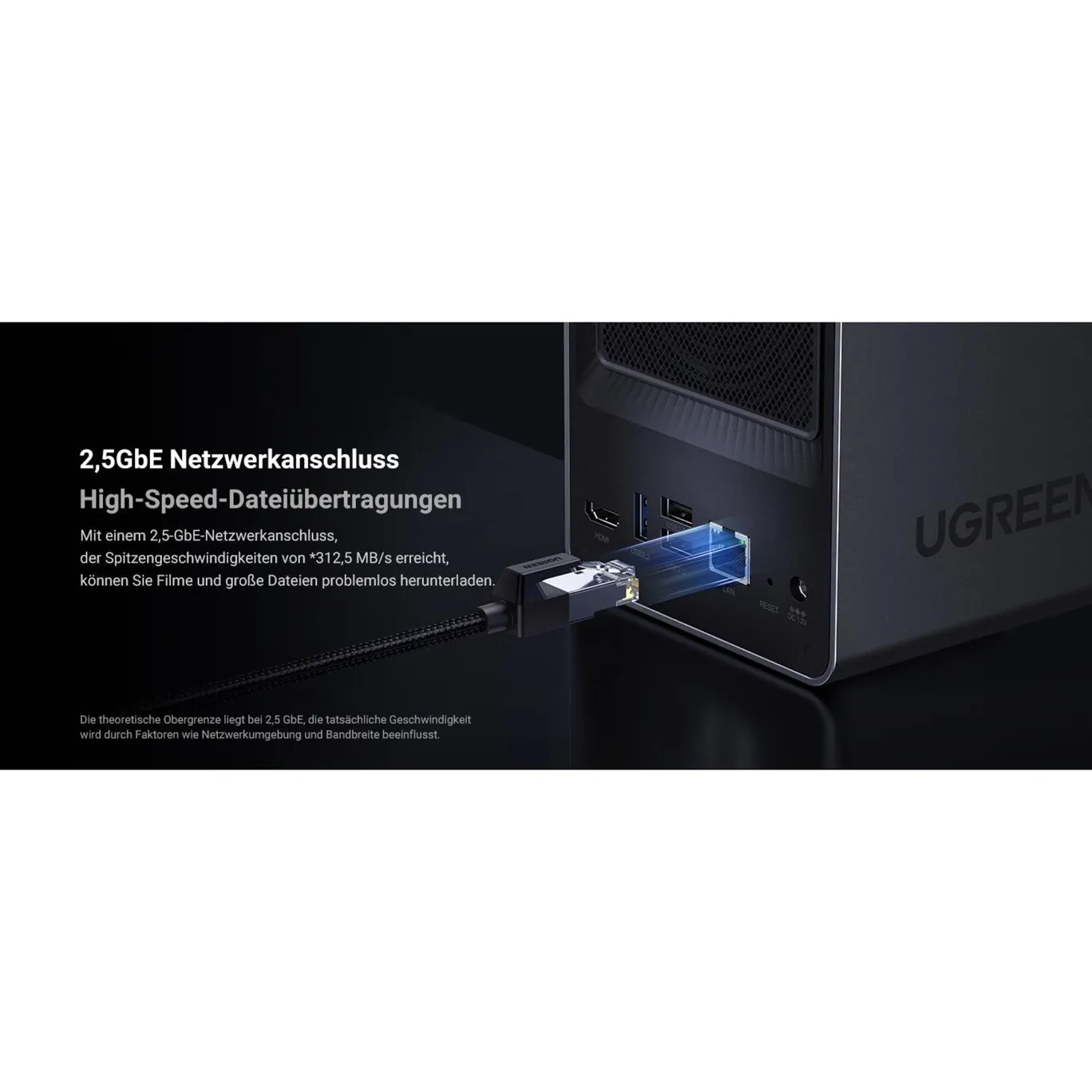 UGREEN NASync DXP2800 NAS System 2-Bay 16TB inkl. 2x WD WD80EFPX