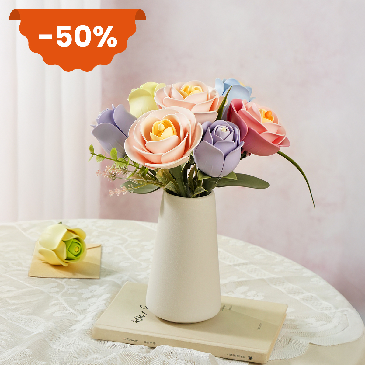 Rolife Kits d'Art Floral | Puzzles de Fleurs 3D & Modèles de