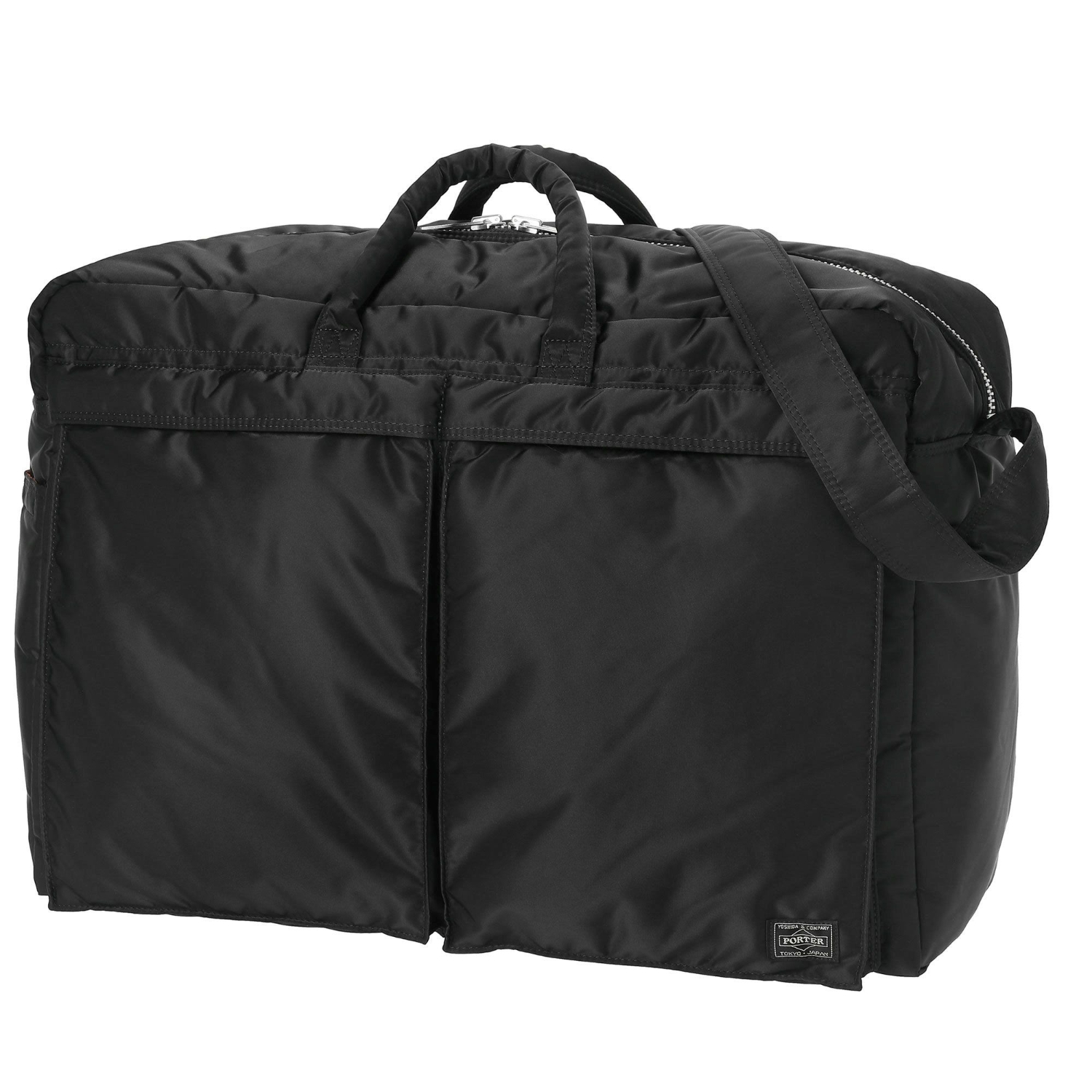 美品】ポーター タンカー 2Way ドラムバッグ Lサイズ ブラック W57 美