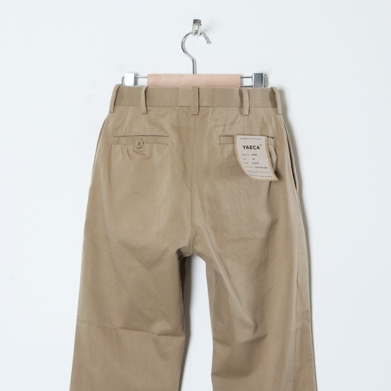 YAECA (ヤエカ) CHINO CLOTH PANTS PIPED / チノクロスパンツパイプド