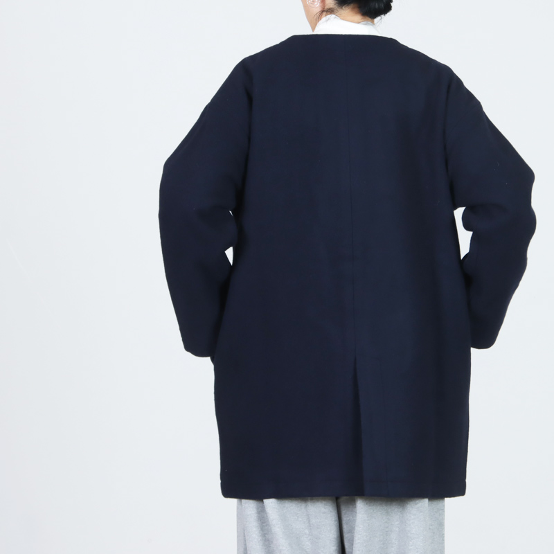 Commencement (コメンスメント) No collar wool coat / ノーカラー