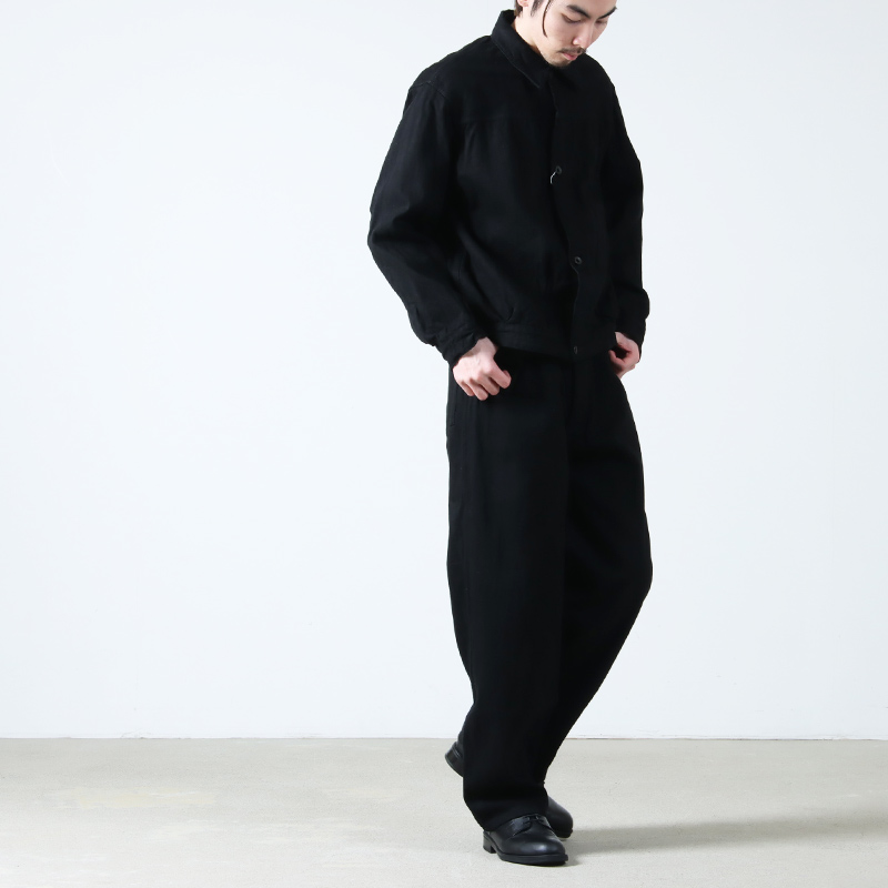 COMOLI (コモリ) デニム ベルテッドパンツ