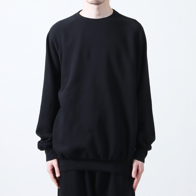 COMOLI (コモリ) LWコットン裏毛 クルーネック / ライトウエイト